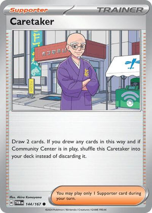Pokemon TCG - SV06: Twilight Masquerade - Caretaker - 144/167 - Reverse Holofoil