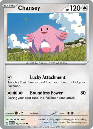 Pokemon TCG - SV06: Twilight Masquerade - Chansey - 133/167 - Reverse Holofoil