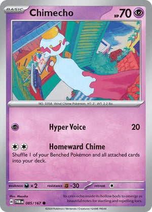 Pokemon TCG - SV06: Twilight Masquerade - Chimecho - 085/167