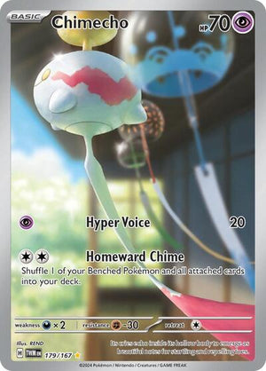 Pokemon TCG - SV06: Twilight Masquerade - Chimecho - 179/167 - Holofoil