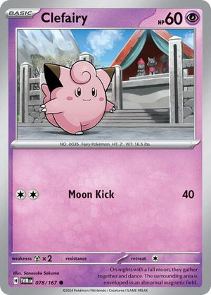 Pokemon TCG - SV06: Twilight Masquerade - Clefairy - 078/167