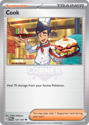 Pokemon TCG - SV06: Twilight Masquerade - Cook - 147/167 - Reverse Holofoil