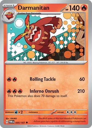 Pokemon TCG - SV06: Twilight Masquerade - Darmanitan - 035/167