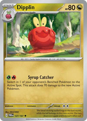 Pokemon TCG - SV06: Twilight Masquerade - Dipplin - 127/167 - Reverse Holofoil