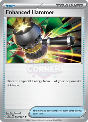 Pokemon TCG - SV06: Twilight Masquerade - Enhanced Hammer - 148/167 - Reverse Holofoil