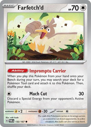 Pokemon TCG - SV06: Twilight Masquerade - Farfetch'd - 132/167