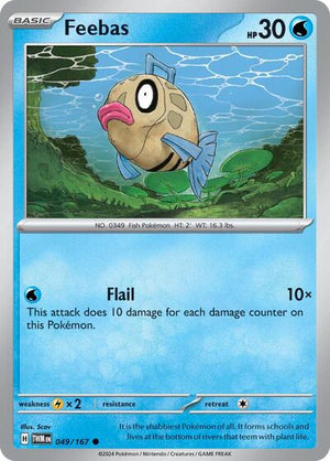 Pokemon TCG - SV06: Twilight Masquerade - Feebas - 049/167 - Reverse Holofoil