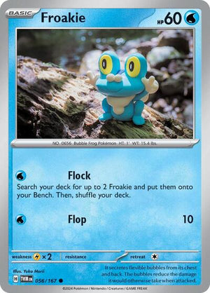 Pokemon TCG - SV06: Twilight Masquerade - Froakie - 056/167 - Reverse Holofoil