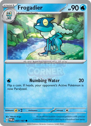 Pokemon TCG - SV06: Twilight Masquerade - Frogadier - 057/167 - Reverse Holofoil