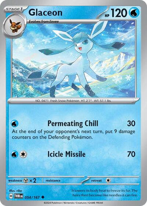 Pokemon TCG - SV06: Twilight Masquerade - Glaceon - 054/167