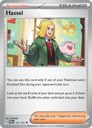 Pokemon TCG - SV06: Twilight Masquerade - Hassel - 151/167 - Reverse Holofoil