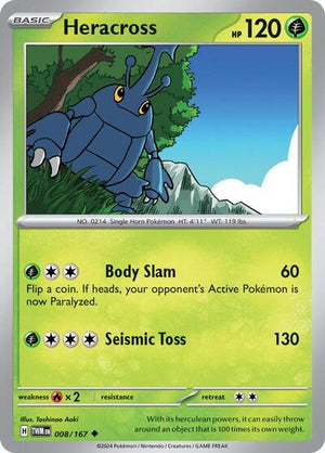 Pokemon TCG - SV06: Twilight Masquerade - Heracross - 008/167