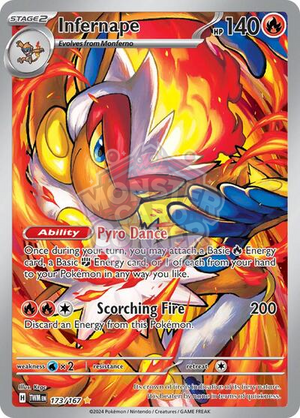 Pokemon TCG - SV06: Twilight Masquerade - Infernape - 173/167 - Holofoil