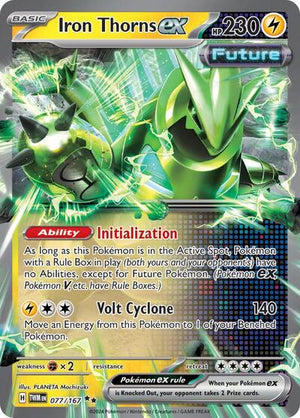 Pokemon TCG - SV06: Twilight Masquerade - Iron Thorns ex - 077/167 - Holofoil