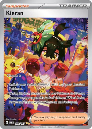 Pokemon TCG - SV06: Twilight Masquerade - Kieran - 218/167 - Holofoil