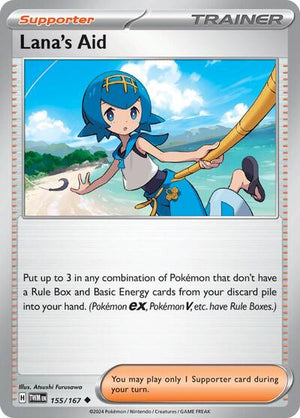 Pokemon TCG - SV06: Twilight Masquerade - Lana's Aid - 155/167 - Reverse Holofoil