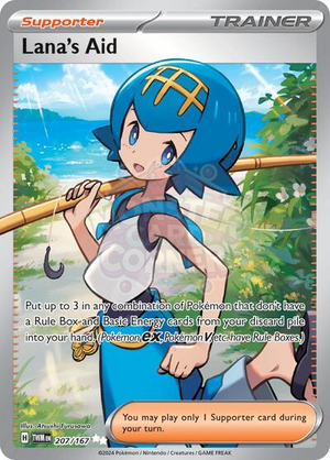 Pokemon TCG - SV06: Twilight Masquerade - Lana's Aid - 207/167 - Holofoil