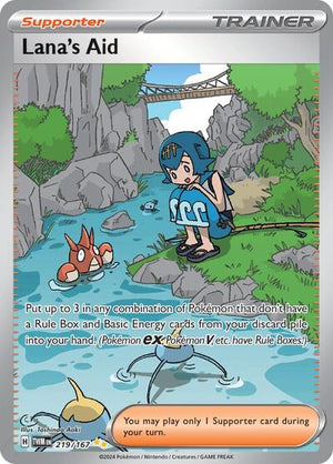 Pokemon TCG - SV06: Twilight Masquerade - Lana's Aid - 219/167 - Holofoil