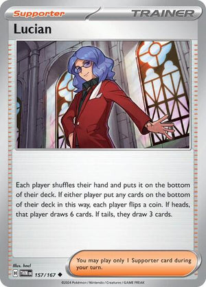 Pokemon TCG - SV06: Twilight Masquerade - Lucian - 157/167