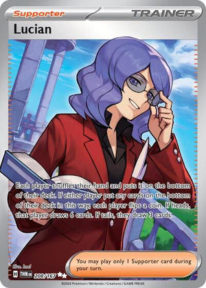 Pokemon TCG - SV06: Twilight Masquerade - Lucian - 208/167 - Holofoil