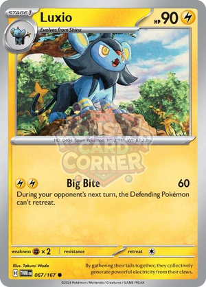 Pokemon TCG - SV06: Twilight Masquerade - Luxio - 067/167