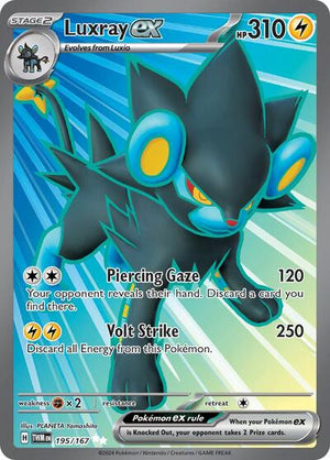 Pokemon TCG - SV06: Twilight Masquerade - Luxray ex - 195/167 - Holofoil