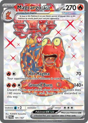 Pokemon TCG - SV06: Twilight Masquerade - Magcargo ex - 191/167 - Holofoil