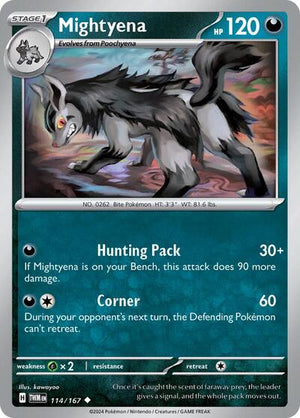 Pokemon TCG - SV06: Twilight Masquerade - Mightyena - 114/167