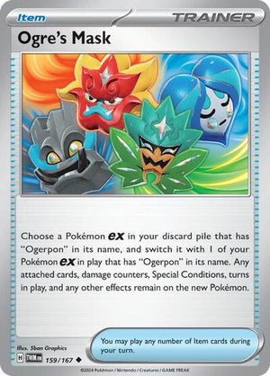 Pokemon TCG - SV06: Twilight Masquerade - Ogre's Mask - 159/167