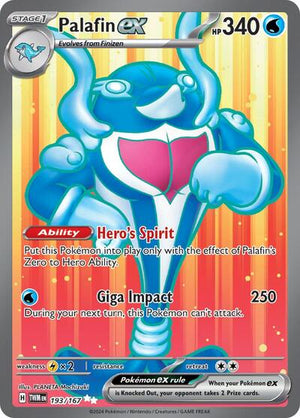 Pokemon TCG - SV06: Twilight Masquerade - Palafin ex - 193/167 - Holofoil