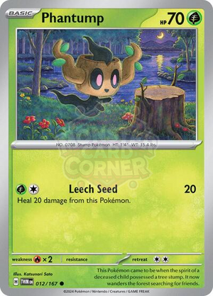 Pokemon TCG - SV06: Twilight Masquerade - Phantump - 012/167