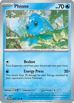 Pokemon TCG - SV06: Twilight Masquerade - Phione - 055/167