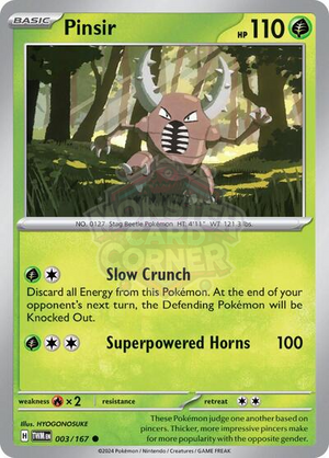 Pokemon TCG - SV06: Twilight Masquerade - Pinsir - 003/167