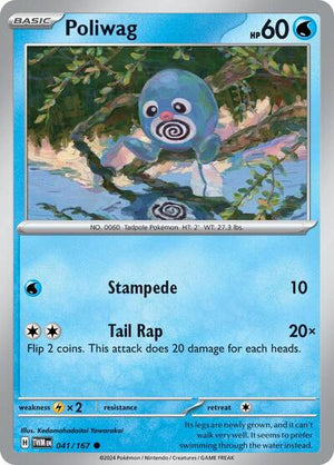 Pokemon TCG - SV06: Twilight Masquerade - Poliwag - 041/167