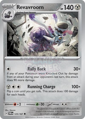 Pokemon TCG - SV06: Twilight Masquerade - Revavroom - 125/167 - Reverse Holofoil