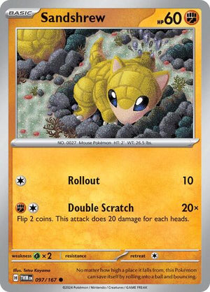 Pokemon TCG - SV06: Twilight Masquerade - Sandshrew - 097/167