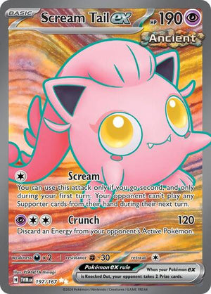 Pokemon TCG - SV06: Twilight Masquerade - Scream Tail ex - 197/167 - Holofoil