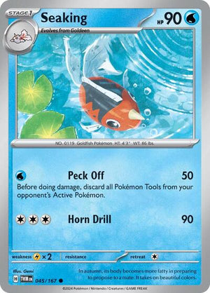 Pokemon TCG - SV06: Twilight Masquerade - Seaking - 045/167