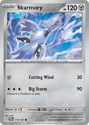 Pokemon TCG - SV06: Twilight Masquerade - Skarmory - 119/167