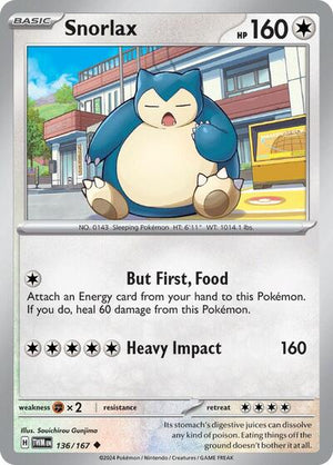 Pokemon TCG - SV06: Twilight Masquerade - Snorlax - 136/167