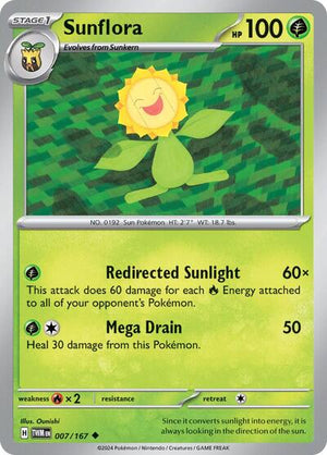 Pokemon TCG - SV06: Twilight Masquerade - Sunflora - 007/167