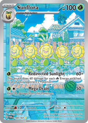 Pokemon TCG - SV06: Twilight Masquerade - Sunflora - 169/167 - Holofoil