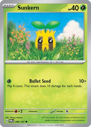 Pokemon TCG - SV06: Twilight Masquerade - Sunkern - 006/167