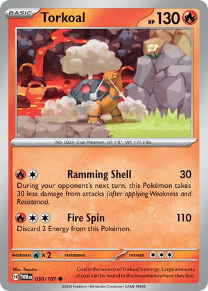 Pokemon TCG - SV06: Twilight Masquerade - Torkoal - 030/167