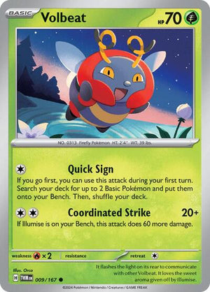 Pokemon TCG - SV06: Twilight Masquerade - Volbeat - 009/167