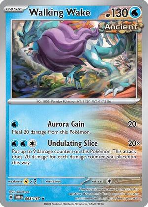 Pokemon TCG - SV06: Twilight Masquerade - Walking Wake - 063/167 - Holofoil