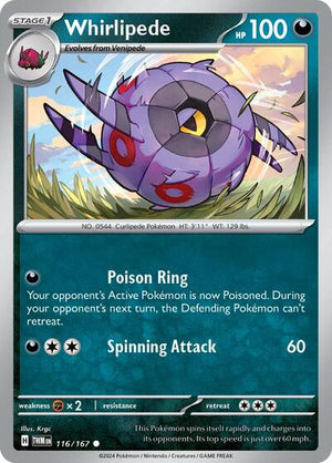 Pokemon TCG - SV06: Twilight Masquerade - Whirlipede - 116/167