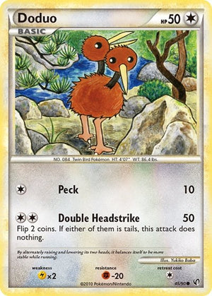 Pokemon TCG - Undaunted - Doduo - 45/90 - Reverse Holofoil