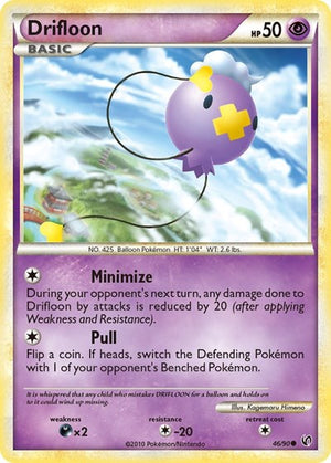 Pokemon TCG - Undaunted - Drifloon - 46/90 - Reverse Holofoil
