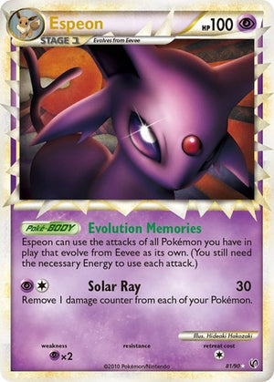 Pokemon TCG - Undaunted - Espeon - 81/90 - Holofoil